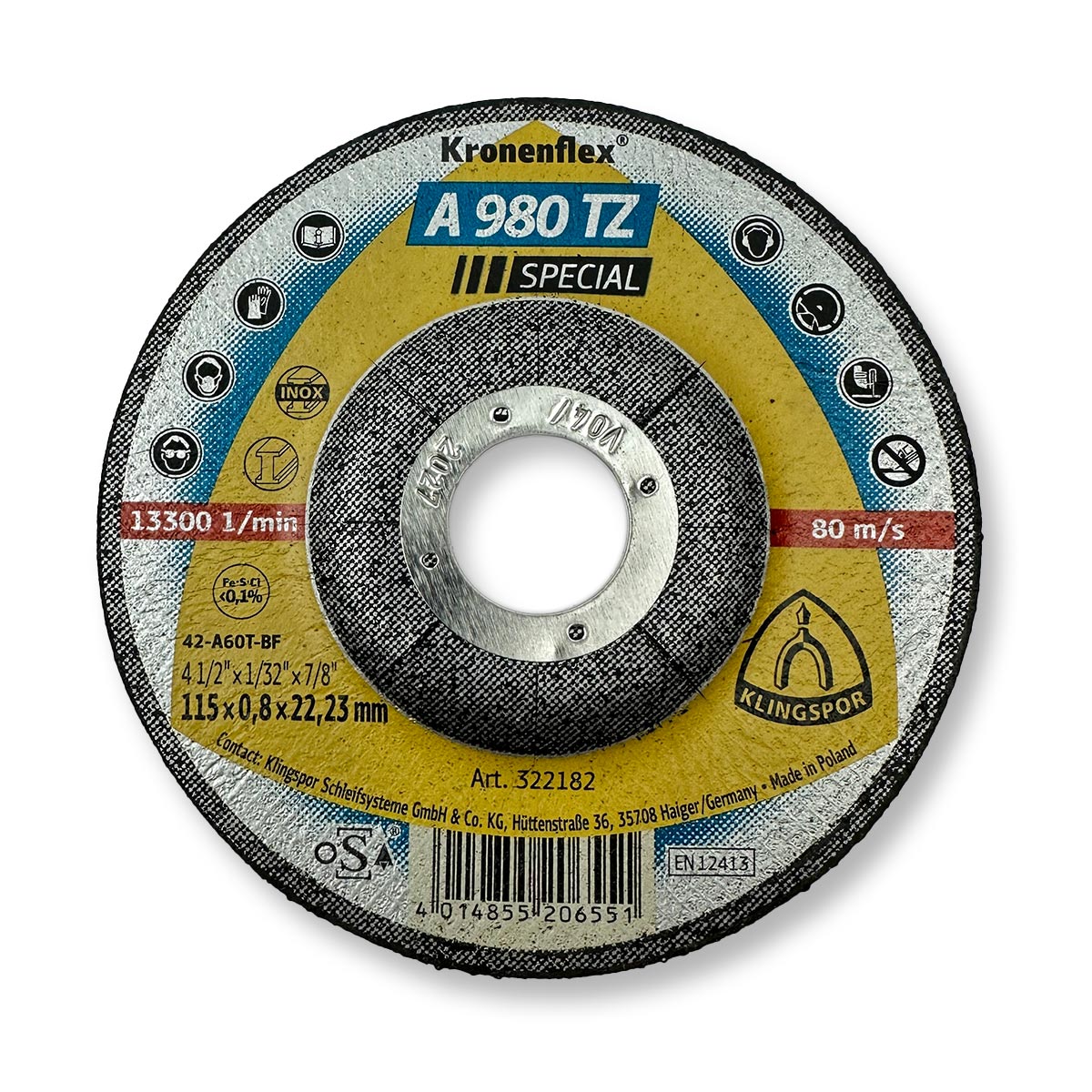 Klingspor Rezna ploča 115x0.8 INOX