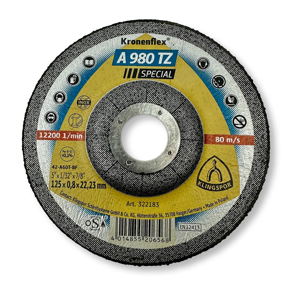 Klingspor Rezna ploča 125x0.8 INOX