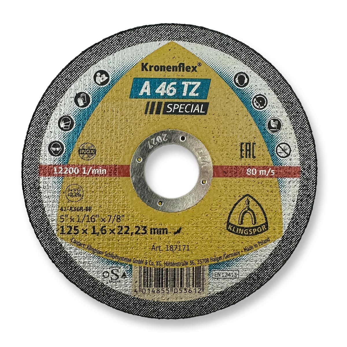 Klingspor Rezna ploča 125x1.6 A46 TZ