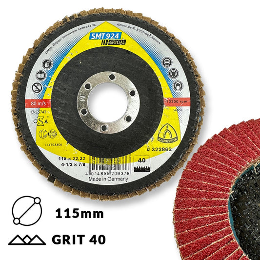 Klingspor Brusna ploča LBD 115mm GR40 SMT924 Ceramic