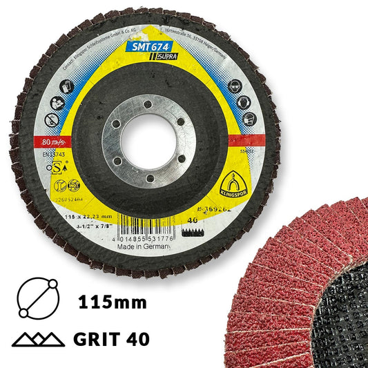 Klingspor Brusna ploča LBD 115mm SMT674 GR.40