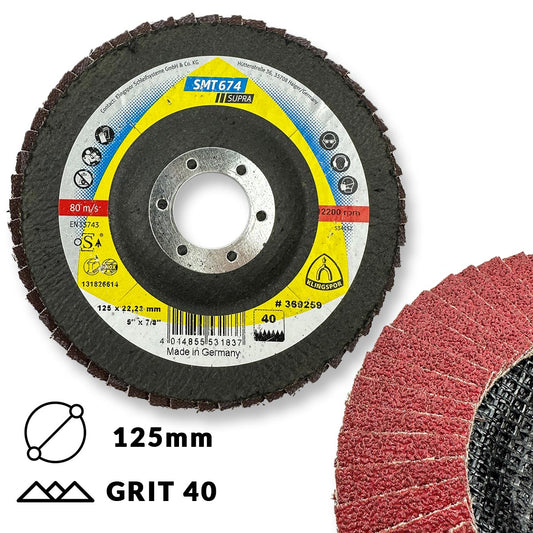 Klingspor Brusna ploča LBD 125mm SMT674 GR.40