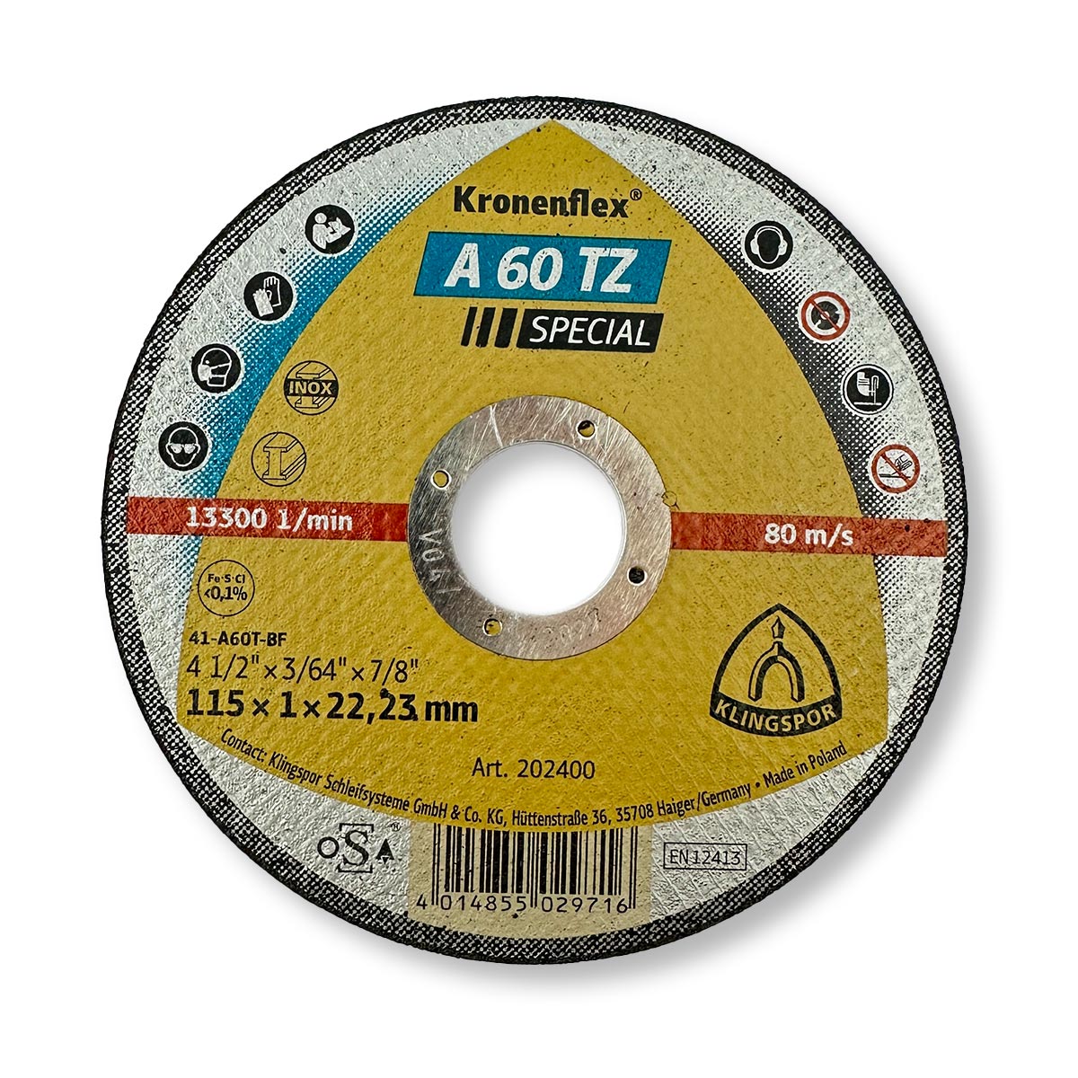 Klingspor Rezna ploča 115x1 A60TZ