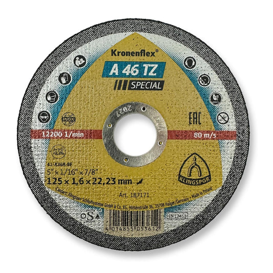 Klingspor Rezna ploča 125x1.6 A46 TZ